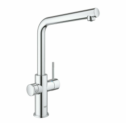 Смеситель для кухни GROHE Blue Home с системой фильтрации, охлаждения и газирования воды, Wi-Fi, хром (31454001)