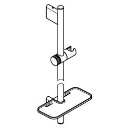 Душевая штанга GROHE Rainshower SmartActive 900 мм, теплый закат глянец (26603DA0)