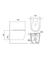 Комплект инсталляции GROHE 38772SH0 с унитазом Aquatek ЕВРОПА New и сиденьем с микролифтом (NW0197)