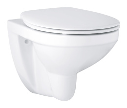Унитаз GROHE Bau Ceramic подвесной ободковый с сиденьем без микролифта, альпин-белый (39497000)