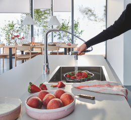 Смеситель для кухни GROHE Zedra SmartControl с вытяжным изливом 2jet, хром (31886000)