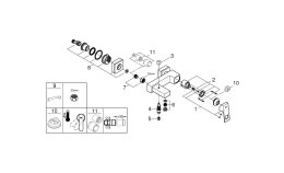 Смеситель для ванны GROHE Eurocube, хром (23140000)