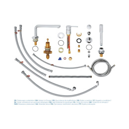 Смеситель для ванны GROHE Lineare на 4 отверстия, хром (19577001)