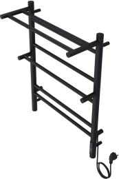 Полотенцесушитель электрический Aquatek Альфа П7 500x700, черный муар AQ EL RRP0770BL