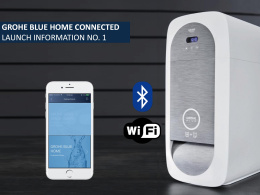 Смеситель для кухонной мойки GROHE Blue Home с системой фильтрации, охлаждения и газирования воды, Wi-Fi, суперсталь (31541DC0)