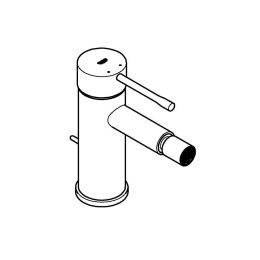 Смеситель для биде GROHE Essence с донным клапаном, холодный рассвет глянец (24178GL1)