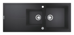 Мойка GROHE K400 с крылом, черный гранит (31643AP0)