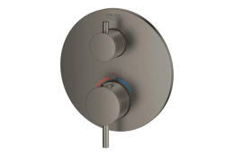 Внешняя часть термостата для душа GROHE Atrio на 2 потребителя, темный графит матовый (24134AL3)