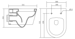 Комплект инсталляции GROHE 38811KF0 с унитазом Aquatek БЕТТА и сиденьем с микролифтом (NW0191)