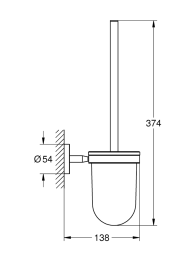 Набор аксессуаров GROHE BauCosmopolitan, хром (NA0020)