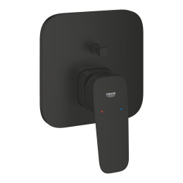 Внешняя часть смесителя для ванны GROHE Cubeo, матовый черный (1017782430)