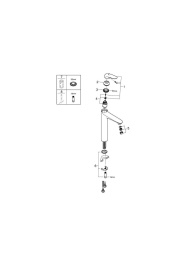 Смеситель для раковины GROHE Eurostyle, XL-size, белая луна (23719LS3)