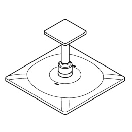 Верхний душ GROHE Rainshower SmartActive 310 Cube, 2 режима, 142 мм, холодный рассвет матовый (26481GN0)
