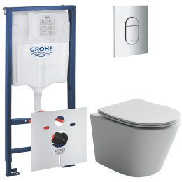 Комплект инсталляции GROHE Rapid SL 3 в 1 с унитазом Балеарика CN6000MW и звукоизоляционным комплектом (NW0850)