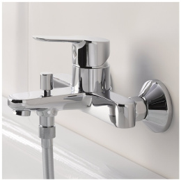 Смеситель для ванны GROHE Start Edge, настенный монтаж, хром (23348000)