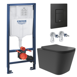 Комплект инсталляции GROHE Solido 38811KF0 с унитазом Aqueduto MACIO Plus MACТ0240 и раковиной Aqueduto ESPIRAL ESP0340 (NW0395)