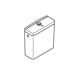 Смывной бачок для унитаза GROHE Bau Ceramic, альпин-белый (39911000)
