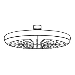 Верхний душ GROHE Tempesta 210, 9,5 л/мин, 1 режим, хром (26410000)
