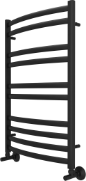 Полотенцесушитель водяной Aquatek Лугано П10 500x800, черный муар AQ DOC1080BL