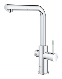 Смеситель для кухонной мойки GROHE Blue Home с системой фильтрации, охлаждения и газирования воды, Wi-Fi, хром (31539000)
