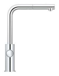 Смеситель для кухонной мойки GROHE Blue Home с системой фильтрации, охлаждения и газирования воды, Wi-Fi, хром (31539000)