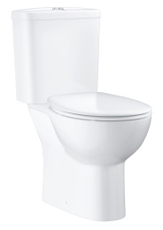 Унитаз напольный GROHE Bau Ceramic с бачком и сиденьем, альпин-белый (39604000)