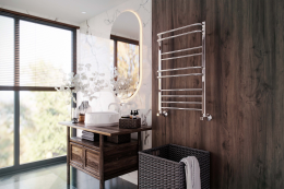 Полотенцесушитель водяной Aquatek Бетта П10 500x800, хром AQ KRC1080CH