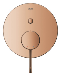 Внешняя часть смесителя для ванны GROHE Essence скрытого монтажа на 2 потребителя, круглая, теплый закат глянец (24167DA1)