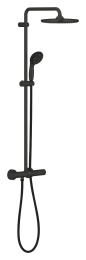 Душевая система GROHE Vitalio Start System 250 с термостатом для душа, черный (266772430)