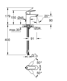 Готовый комплект для ванной комнаты GROHE Tempesta, хром (NB0004-1)