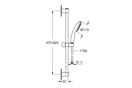 Готовый комплект для ванной комнаты GROHE Tempesta, хром (NB0004-1)