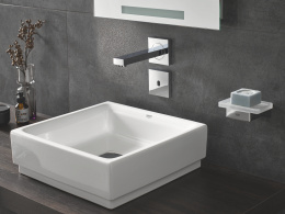 Раковина GROHE Cube Ceramic, свободностоящая, без перелива 50 см, альпин-белый (3948100H)