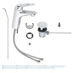 Смеситель для раковины GROHE Eurostyle, S-size, хром (33558003)