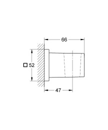 Держатель настенный для ручного душа GROHE Euphoria Cube, хром (27693000)