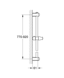 Душевая штанга GROHE Euphoria Neutral 900 мм, хром (27500000)