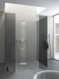 Верхний душ GROHE Rainshower с кронштейном, никель матовый (26066EN0)