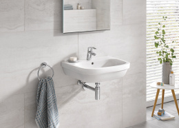 Раковина GROHE Euro Ceramic + Смеситель для раковины GROHE Eurosmart New с донным клапаном (NC0003)