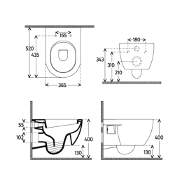 Комплект инсталляции GROHE Rapid SL NW0145/S с унитазом AQUAme AQM2011 и сиденьем с микролифтом (NW0278)