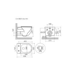 Комплект инсталляции GROHE Rapid SL 3 в 1 с унитазом Мия CN1805T и звукоизоляционным комплектом (NW0789)