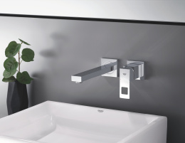 Внешняя часть смесителя для раковины GROHE Eurocube на 2 отверстия, M-Size, хром (23447000)