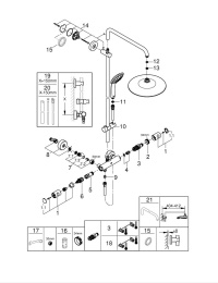 Душевая система GROHE Euphoria System 260 с термостатом для душа, хром (27296002)