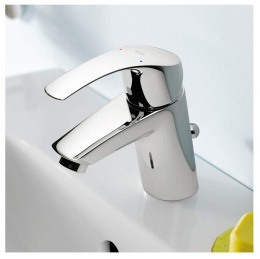 Смеситель для раковины GROHE Eurosmart с угловыми вентилями, хром (23588000)