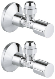 Смеситель для раковины GROHE Eurosmart с угловыми вентилями, хром (23588000)