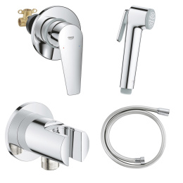 Готовый комплект для гигиенического душа GROHE BauEdge, хром (NH0007)
