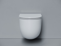 Подвесной унитаз Ceramicanova Вога безободковый, смыв Торнадо, белый (CN4012T)