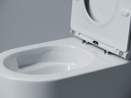 Подвесной унитаз Ceramicanova Вога безободковый, смыв Торнадо, белый (CN4012T)