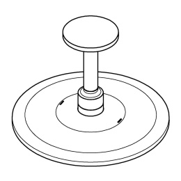 Верхний душ GROHE Rainshower SmartActive 310, 2 режима, 142 мм, холодный рассвет матовый (26477GN0)