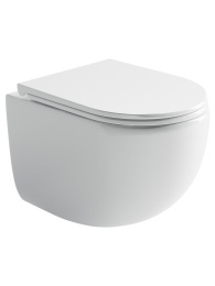 Подвесной унитаз Ceramicanova Пик (Up) безободковый, смв Торнадо, белый (CN4007)