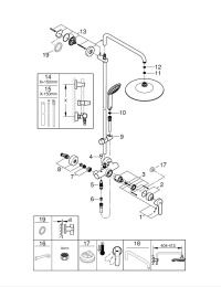 Душевая система GROHE Euphoria System 260 со смесителем для душа, хром (27473001)