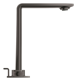 Смеситель для раковины GROHE Allure на 3 отверстия, с донным клапаном, M-Size, темный графит глянец (20188A01)